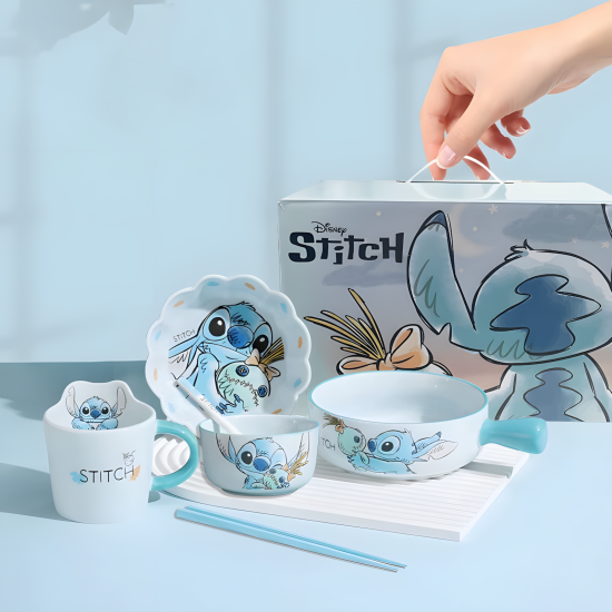 Stitch Porcelain Set 6 Pcs